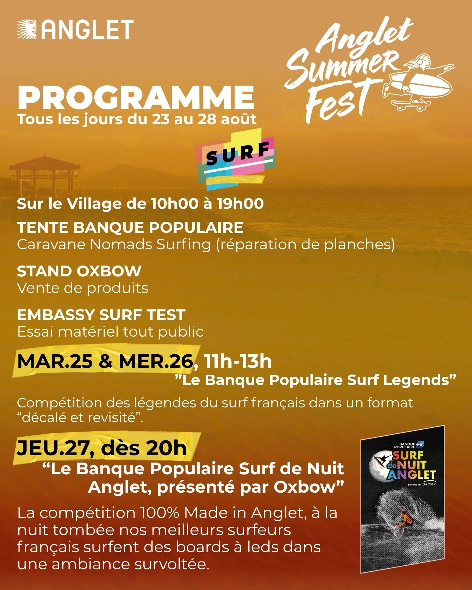 Anglet Summer Fest - Programme 1